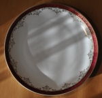 Sada porcelánových talířů + mísa zlaceno JSK 20ks