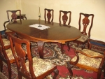 Starožitná jídelna - stůl a 8 židlí